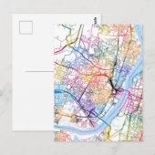 Stadsplattegrond van Howrah West-Bengalen Briefkaart (Voorkant / Achterkant)