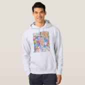 Stadsplattegrond van Indore Madhya Pradesh Hoodie (Voorkant volledig)
