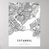 Stadsplattegrond van Istanbul Poster (Voorkant)