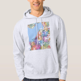 Stadsplattegrond van İzmir Turkije Hoodie