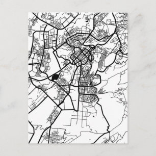Stadsplattegrond van Jerevan Armenië Briefkaart