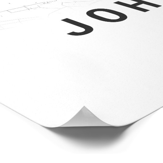 Stadsplattegrond van Johannesburg Poster (Hoek)