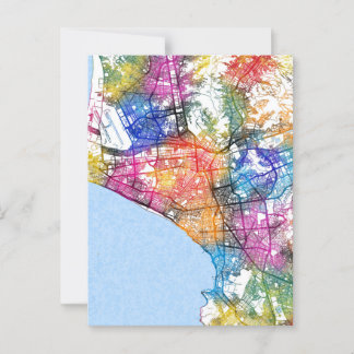 Stadsplattegrond van Lima Peru Briefkaart