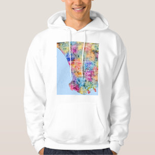 Stadsplattegrond van Los Angeles California Hoodie