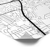 Stadsplattegrond van Louisville + Markeer uw locat Poster (Hoek)