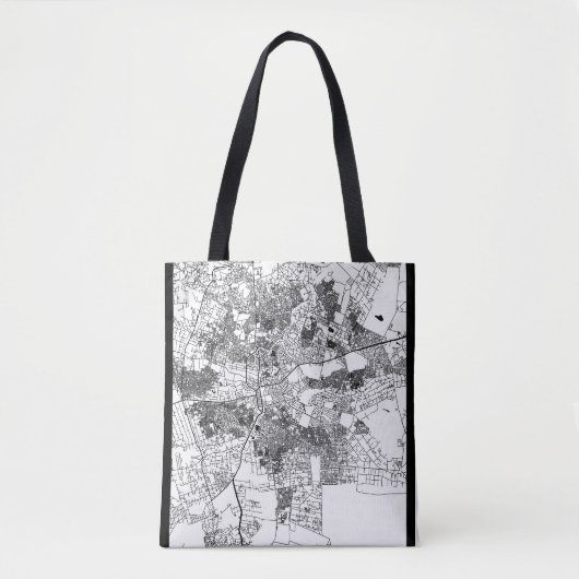 Stadsplattegrond van Lusaka Zambia Tote Bag (Voorkant)
