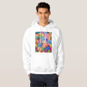 Stadsplattegrond van Madrid Spanje Hoodie (Voorkant volledig)