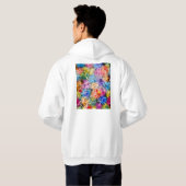 Stadsplattegrond van Madrid Spanje Hoodie (Achterkant volledig)