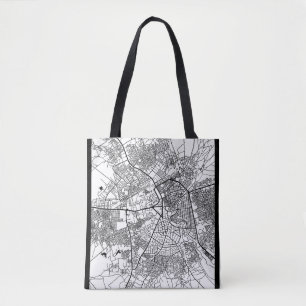Stadsplattegrond van Maiduguri Nigeria Tote Bag