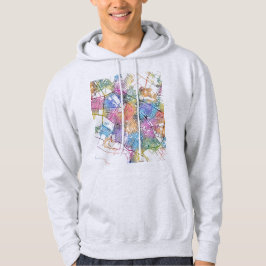 Stadsplattegrond van Mashhad Iran Hoodie