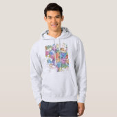 Stadsplattegrond van Mashhad Iran Hoodie (Voorkant volledig)