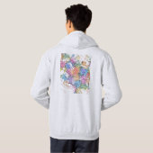 Stadsplattegrond van Mashhad Iran Hoodie (Achterkant volledig)