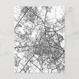 Stadsplattegrond van Meerut Uttar Pradesh Briefkaart