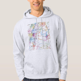 Stadsplattegrond van Meishan China Hoodie