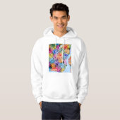 Stadsplattegrond van Montreal Quebec Canada Hoodie (Voorkant volledig)