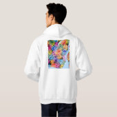Stadsplattegrond van Montreal Quebec Canada Hoodie (Achterkant volledig)