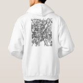 Stadsplattegrond van München Duitsland Hoodie (Achterkant)