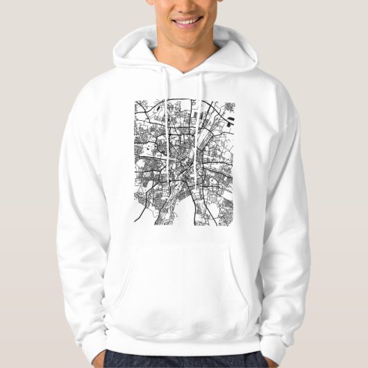 Stadsplattegrond van München Duitsland Hoodie (Voorkant)