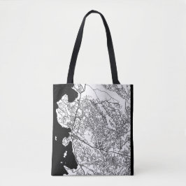 Stadsplattegrond van Mwanza Tanzania Tote Bag