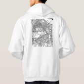 Stadsplattegrond van Patna Bihar Hoodie (Achterkant)