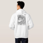 Stadsplattegrond van Patna Bihar Hoodie (Achterkant volledig)