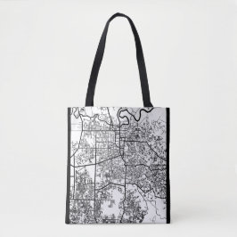 Stadsplattegrond van Pekanbaru Indonesië Tote Bag