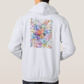 Stadsplattegrond van Peking China Hoodie (Achterkant)