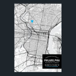 Stadsplattegrond van Philadelphia   Markeer uw loc Poster<br><div class="desc">Een Philadelphia, Pennsylvania stadsplattegrond poster met een leuke manier om uw locatie in uw stad te markeren! Volg de aanwijzingen in het tekstveld om de kaart te bewerken en aan te passen zodat deze perfect bij u past. Een geweldig idee voor een slaapkamermuur, en een geweldige gespreksstarter voor de woonkamer...</div>