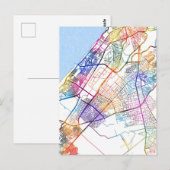 Stadsplattegrond van Rabat Marokko Briefkaart (Voorkant / Achterkant)