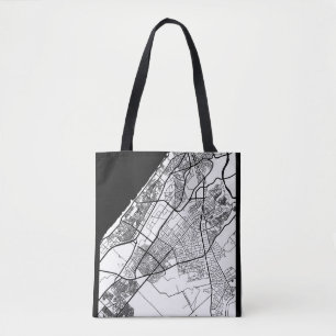 Stadsplattegrond van Rabat Marokko Tote Bag