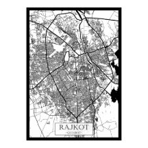 Stadsplattegrond van Rajkot Gujarat