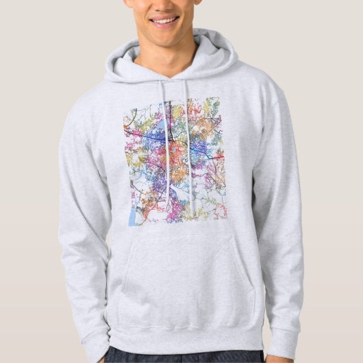 Stadsplattegrond van Ranchi Jharkhand Hoodie (Voorkant)