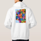 Stadsplattegrond van Ras Beirut Libanon Hoodie (Achterkant)