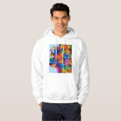 Stadsplattegrond van Ras Beirut Libanon Hoodie (Voorkant volledig)