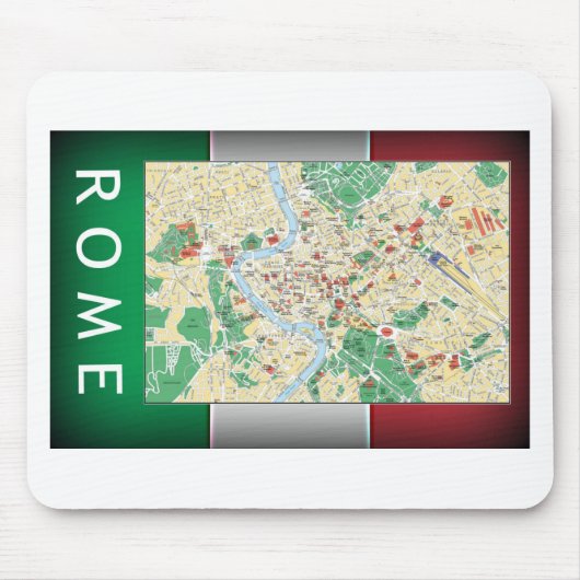 Stadsplattegrond van Rome Muismat (Voorkant)