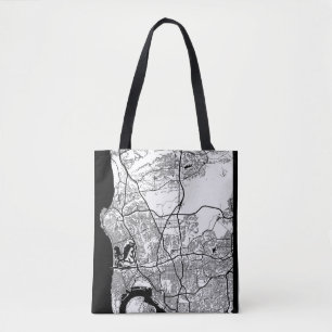 Stadsplattegrond van San Diego USA Tote Bag