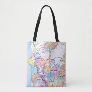 Stadsplattegrond van San Diego VS Tote Bag