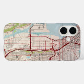 Stadsplattegrond van Seattle Case-Mate iPhone Case (Achterkant (horizontaal))