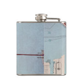 Stadsplattegrond van Seattle Heupfles (Achterkant)