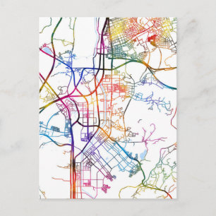 Stadsplattegrond van Seongnam-si Zuid-Korea Briefkaart