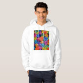 Stadsplattegrond van Shaoguan China Hoodie (Voorkant volledig)