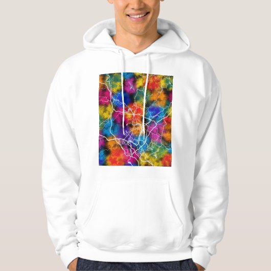 Stadsplattegrond van Shaoguan China Hoodie (Voorkant)