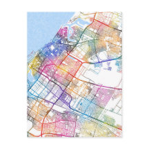 Stadsplattegrond van Sharjah Verenigde Arabische E