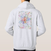 Stadsplattegrond van Shenyang China Hoodie (Achterkant)