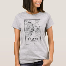 Stadsplattegrond van St Louis, Missouri | Minimali