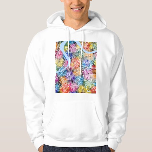 Stadsplattegrond van Surat Gujarat Hoodie (Voorkant)