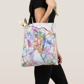 Stadsplattegrond van Suwon-si Zuid-Korea Tote Bag (Dichtbij)