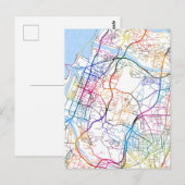 Stadsplattegrond van Taichung Taiwan Briefkaart (Voorkant / Achterkant)