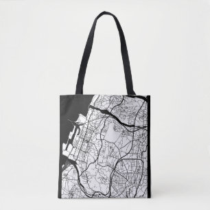 Stadsplattegrond van Taichung Taiwan Tote Bag