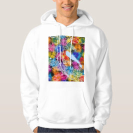 Stadsplattegrond van Tbilisi Georgië Hoodie